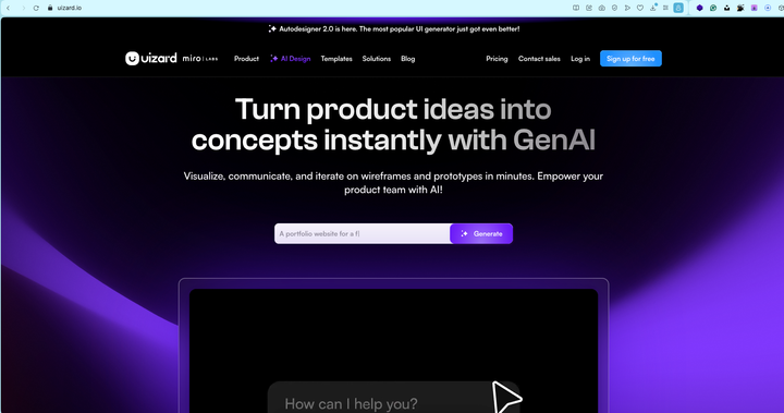 UIzard website